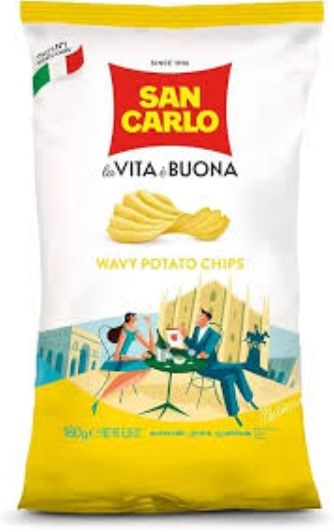 SAN CARLO POTATO CHIPS WAVY 180G